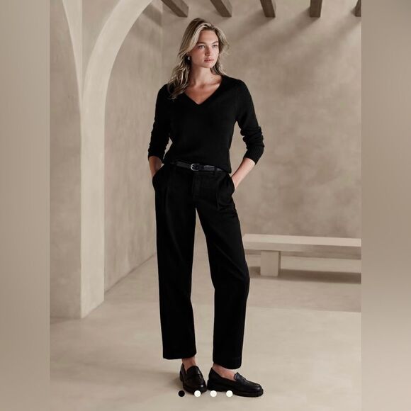 Banana Republic Denim - Banana Republic LUXE MID-RISE STRAIGHT JEANS Black Size 8 Retail $120 NWT